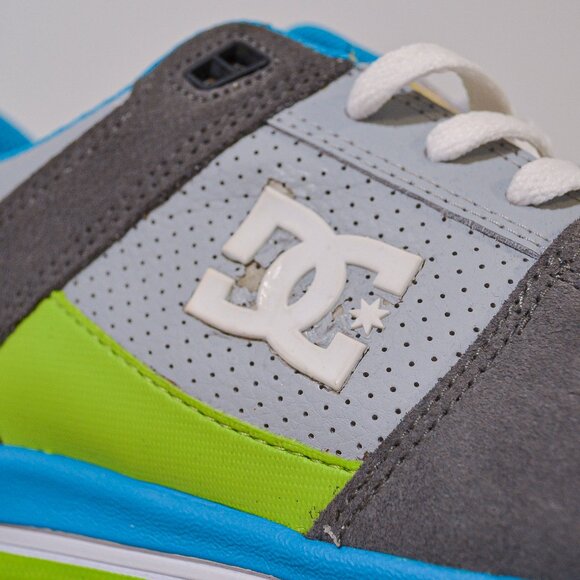 DC | GREEN/BLUE/GRAY SKATE SHOES - Picture 8 of 8